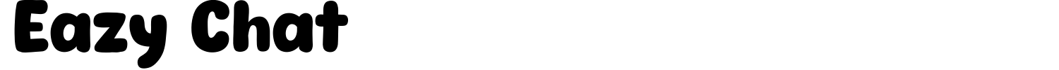 Eazy Chat Font preview