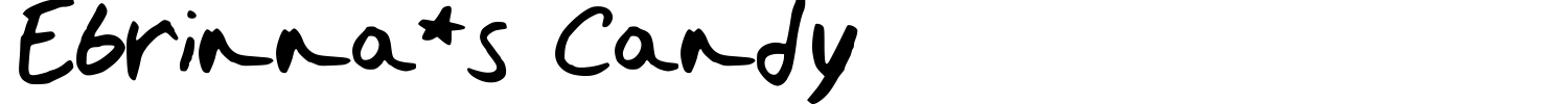 Ebrinna's Candy Font preview