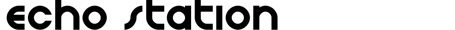 Echo Station Font preview