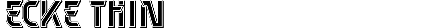 Ecke Thin Font preview