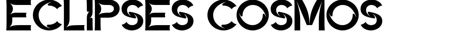 Eclipses Cosmos Font preview