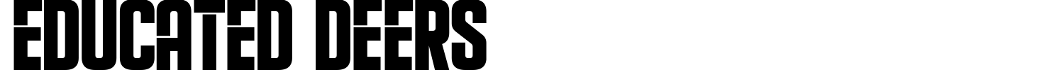 Educated Deers Font preview