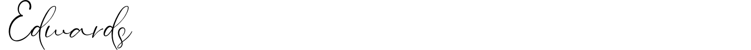 Edwards Font preview