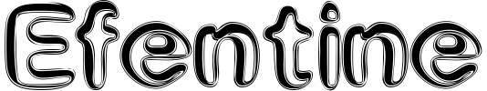 Efentine Font preview