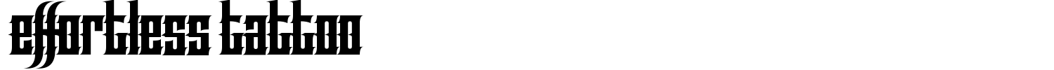 Effortless Tattoo Font preview