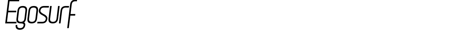 Egosurf Font preview
