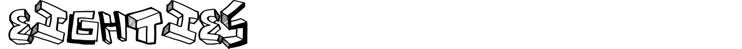 Eighties Font preview