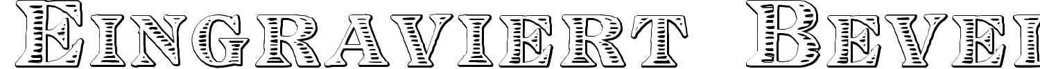 Eingraviert Beveled Font preview