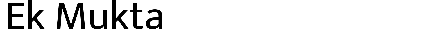 Ek Mukta Font preview