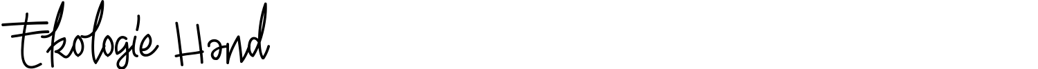 Ekologie Hand Font preview
