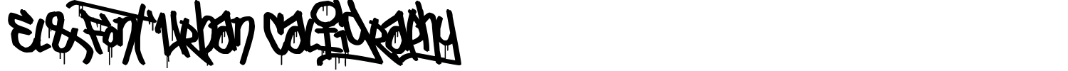 El&Font Urban CalIigraphy Font preview