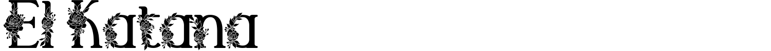 El Katana Font preview