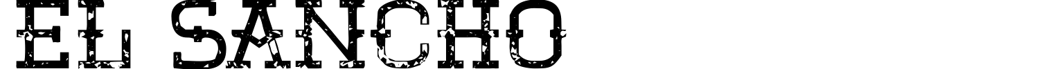 El Sancho Font preview