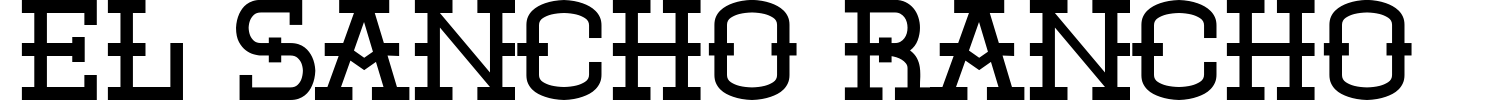 El Sancho Rancho Font preview