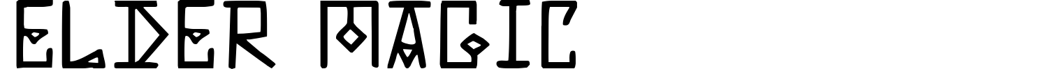 Elder Magic Font preview