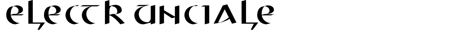 Electr Unciale Font preview