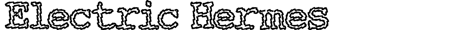 Electric Hermes Font preview