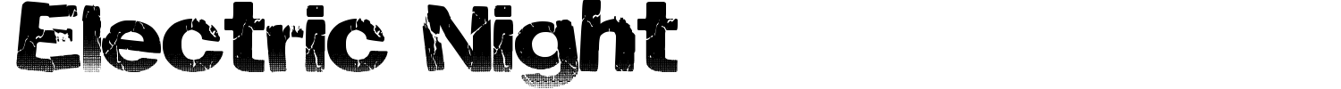 Electric Night Font preview