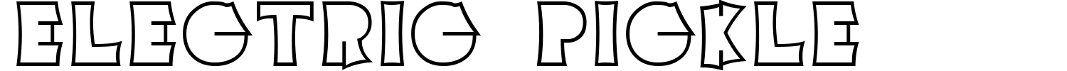 Electric Pickle Font preview