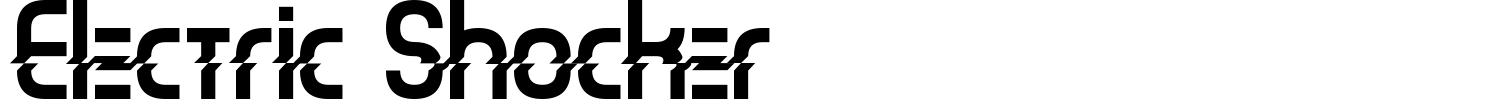 Electric Shocker Font preview