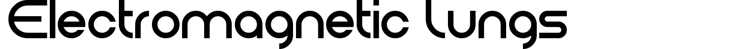 Electromagnetic Lungs Font preview