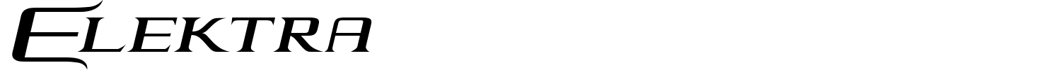 Elektra Font preview