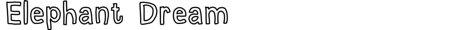Elephant Dream Font preview