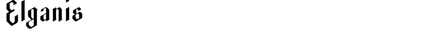 Elganis Font preview