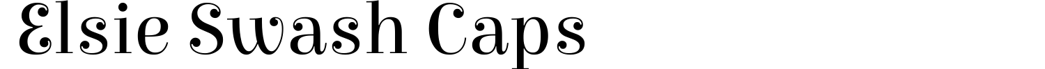 Elsie Swash Caps Font preview