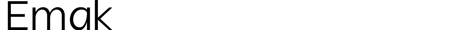 Emak Font preview