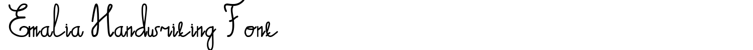 Emalia Handwriting Font Font preview