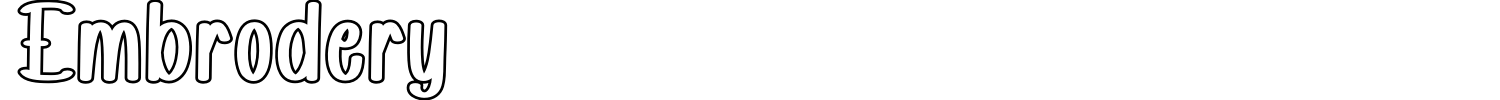 Embrodery Font preview