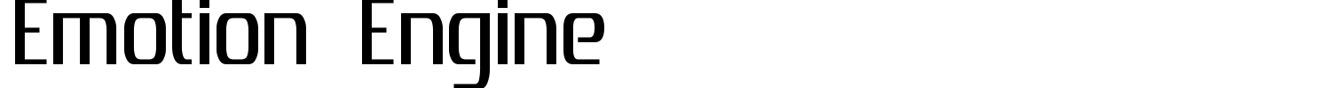 Emotion Engine Font preview