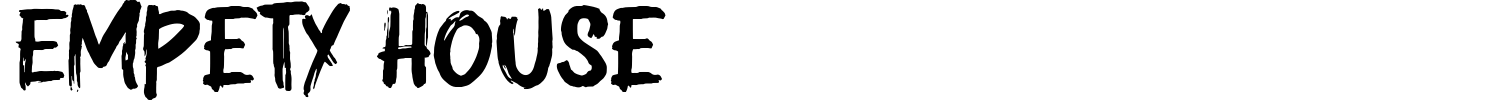 Empety House Font preview