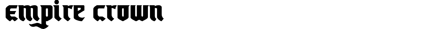 Empire Crown Font preview