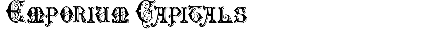 Emporium Capitals Font preview