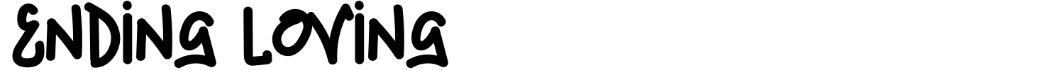 Ending Loving Font preview
