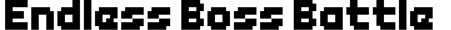 Endless Boss Battle Font preview