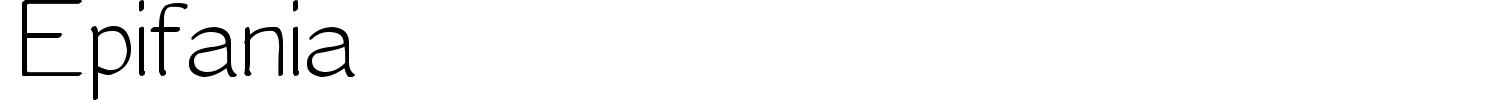 Epifania Font preview