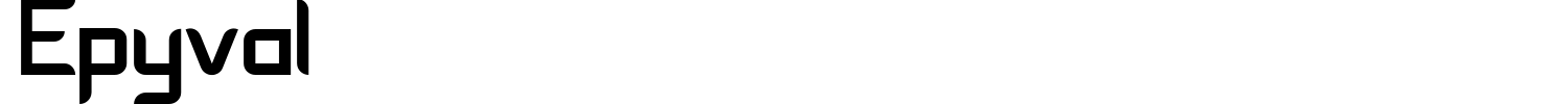 Epyval Font preview