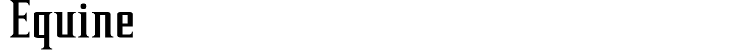Equine Font preview