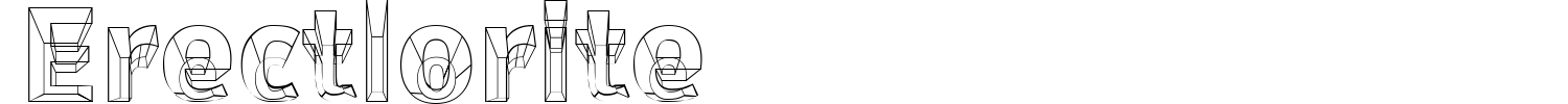 Erectlorite Font preview