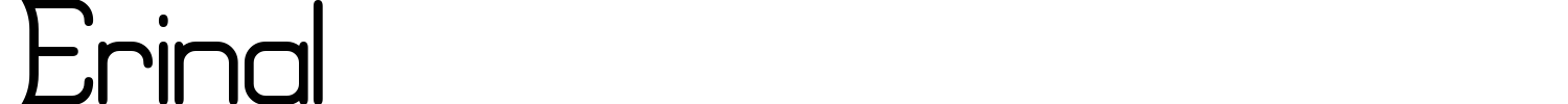 Erinal Font preview