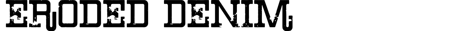 Eroded Denim Font preview