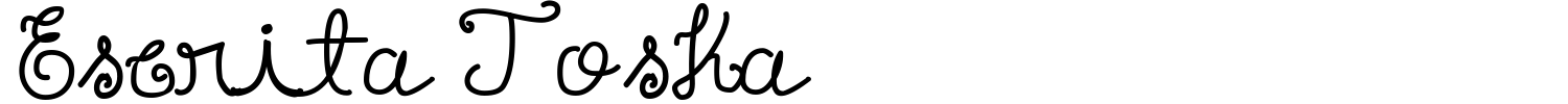 Escrita Toska Font preview
