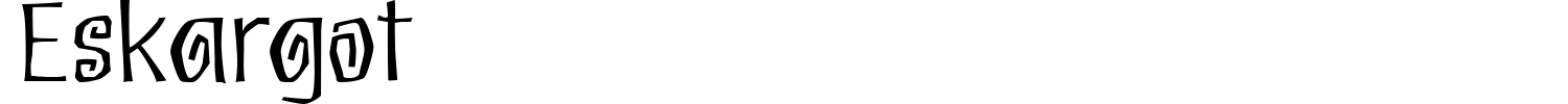 Eskargot Font preview