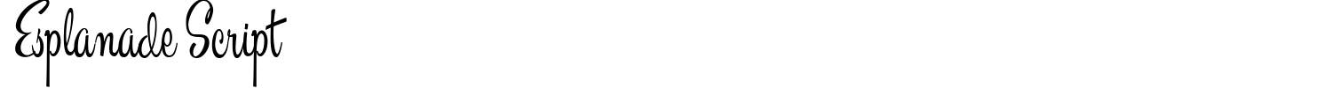 Esplanade Script Font preview