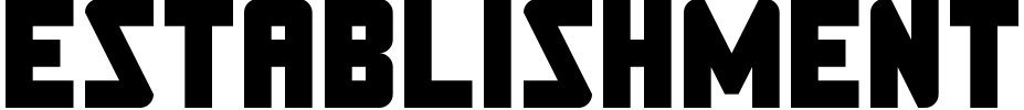 Establishment Font preview