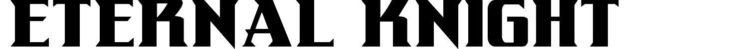 Eternal Knight Font preview