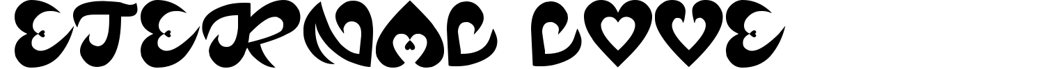 Eternal Love Font preview